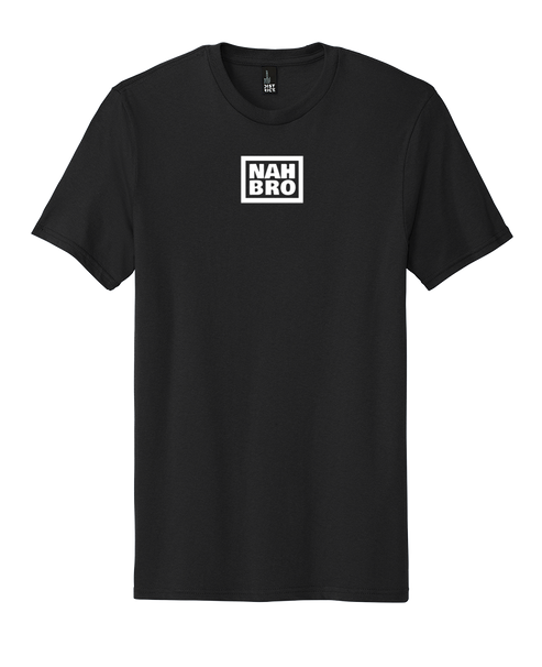 Black NAH BRO Original Tee front view